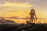 William Bradford Sunrise on the Bay of Fundy painting